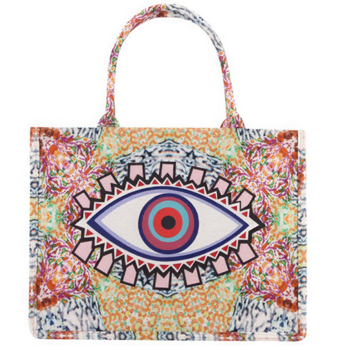 Evil Eye Colorful Tote Bag