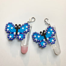 Load image into Gallery viewer, Blue Butterfly Gloss Keychain