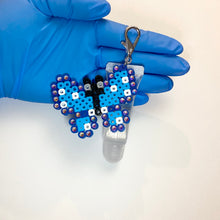 Load image into Gallery viewer, Blue Butterfly Gloss Keychain