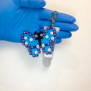 Blue Butterfly Gloss Keychain