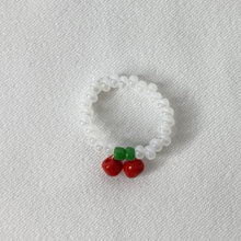 Load image into Gallery viewer, Simple Cherry Beaded Ring
