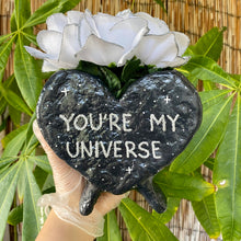 Load image into Gallery viewer, &quot;You&#39;re My Universe&quot; Heart Shaped Floral Arrangement