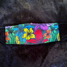 Load image into Gallery viewer, Colorful Flowers Artisanal Face Mask