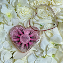 Load image into Gallery viewer, 3D mink eyelashes in a heart shaped box