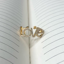 Load image into Gallery viewer, &quot;Love&quot; Rhinestone Ring