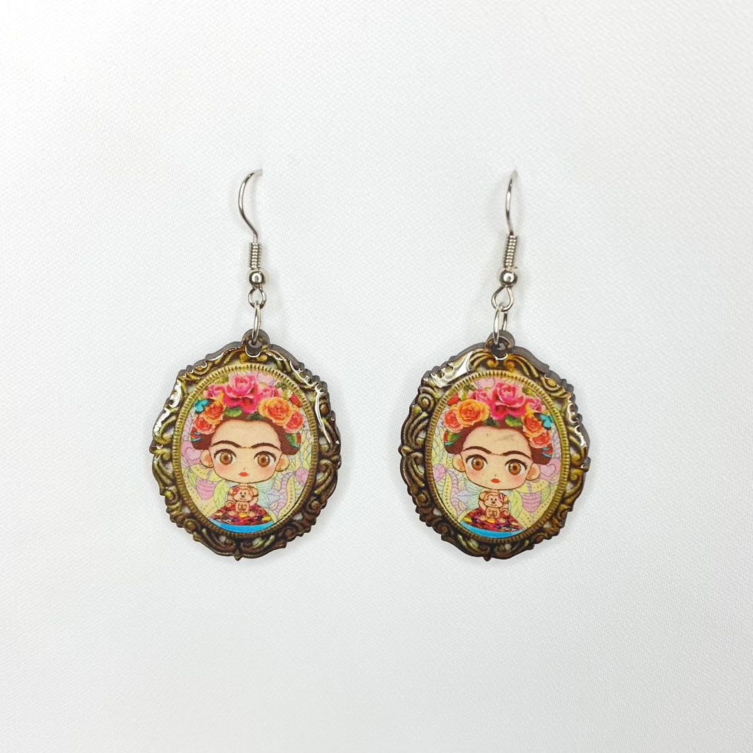 Frida Frame Earrings