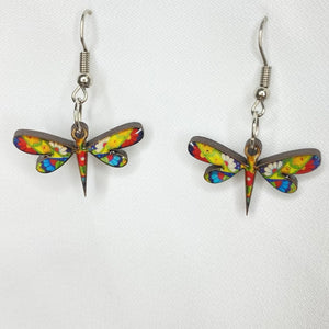 Colorful Dragonfly Earrings