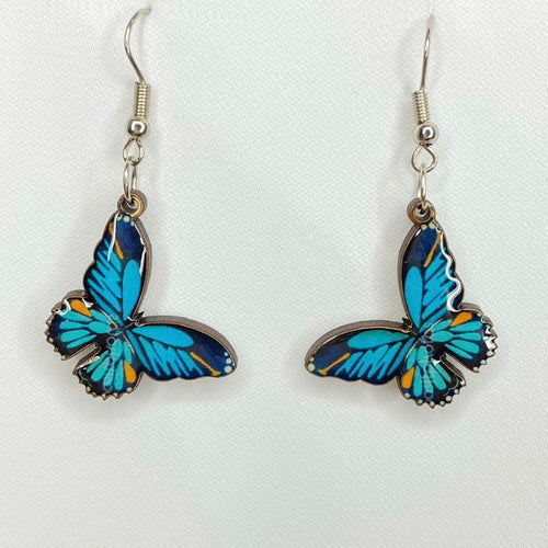 Blue Butterfly Earrings