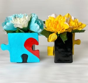 Puzzle Pieces Floral Arrangement