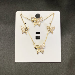 Be Free Butterfly Rhinestone Jewelry Set
