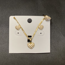 Load image into Gallery viewer, Rhinestone Heart Jewelry Set