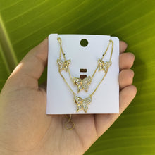 Load image into Gallery viewer, Be Free Butterfly Rhinestone Jewelry Set