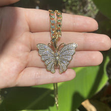 Load image into Gallery viewer, Mother Butterfly Rhinestone Necklace