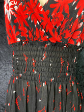 Load image into Gallery viewer, Lorena Midi Dress ( Red w/ Black )