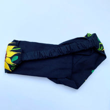 Load image into Gallery viewer, Embroidered Sunflower Top Knot Headband #2