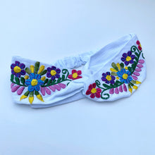 Load image into Gallery viewer, Elena Embroidered Top Knot Headband
