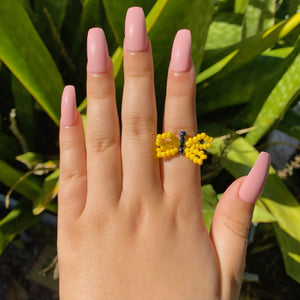 Butterfly Stretch Bead Rings
