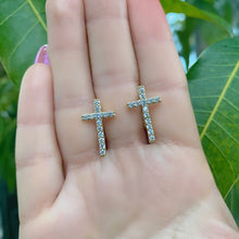 Load image into Gallery viewer, You Are Loved Cross Earrings