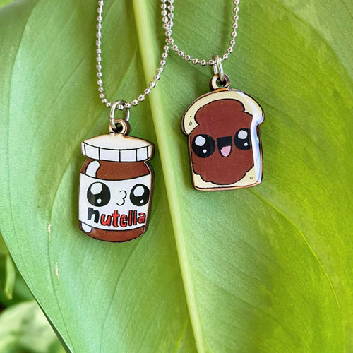 Baby Nutella and Bread Necklace Set