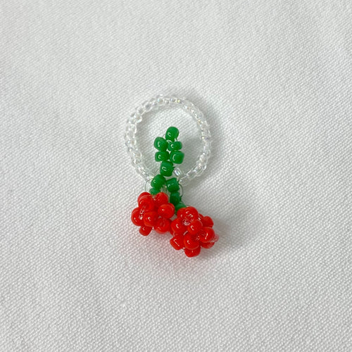 cherry bead ring