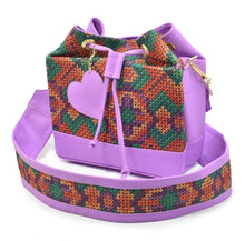 Load image into Gallery viewer, purple artisanal purse