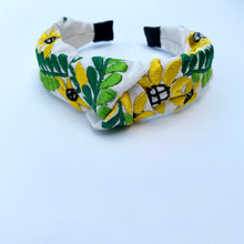 Load image into Gallery viewer, Sunflower Embroidered Turban Headband