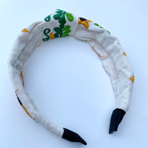 Sunflower Embroidered Turban Headband