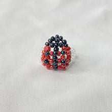Load image into Gallery viewer, ladybug beaded ring
