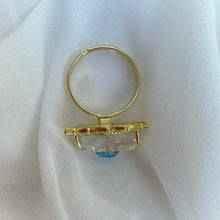 Load image into Gallery viewer, Evil Eye Adjustable Ring