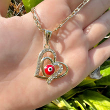 Load image into Gallery viewer, Love Protection Evil Eye Necklace