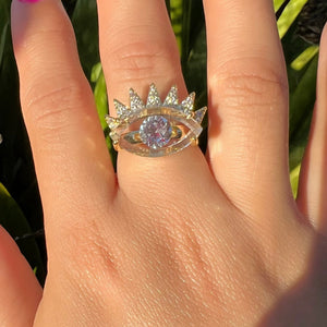Evil Eye Adjustable Ring