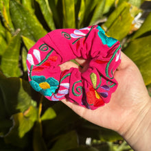Load image into Gallery viewer, Itzel Embroidered Scrunchie