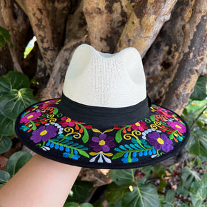 Garden Of Flowers Embroidered Sombrero