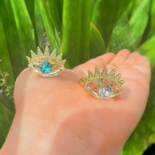 Load image into Gallery viewer, Evil Eye Adjustable Ring