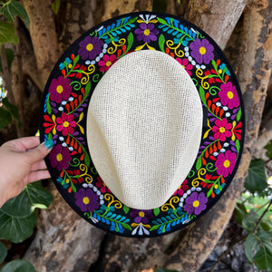 Garden Of Flowers Embroidered Sombrero