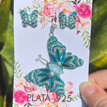 Load image into Gallery viewer, Forever Butterfly Jewelry Set - Silver 925