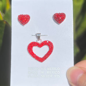 Lover Heart Jewelry Set - Silver 925