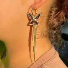 Load image into Gallery viewer, Butterfly Tassel Earrings