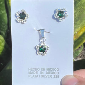 Flower Lover Jewelry Set - Silver 925