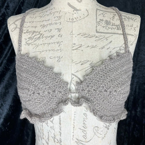 Crochet Ruffle Bralette - Handmade