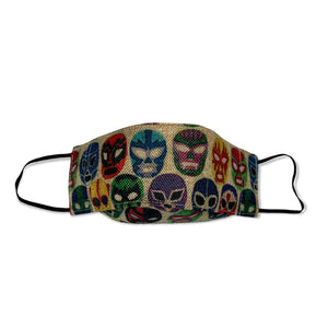 Lucha Libre Print Artisanal Face Mask