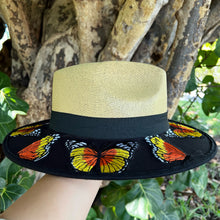 Load image into Gallery viewer, Butterfly Dreams Embroidered Sombrero (Beige)