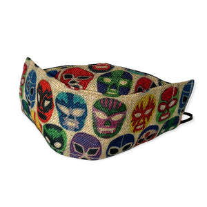 Lucha Libre Print Artisanal Face Mask