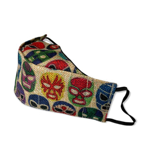 Lucha Libre Print Artisanal Face Mask