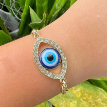 Load image into Gallery viewer, Watch Your Back Evil Eye Bracelet