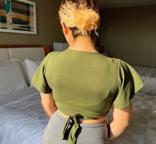 Load image into Gallery viewer, Jade Crop Top (Forest Green) - One Size