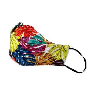 Colorful Palm Leafs Artisanal Face Mask
