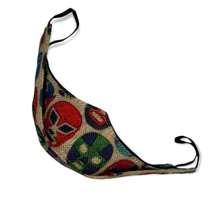 Lucha Libre Print Artisanal Face Mask