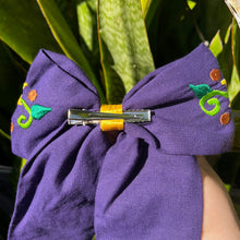 Load image into Gallery viewer, Querida XL Embroidered Bow Hair Clip