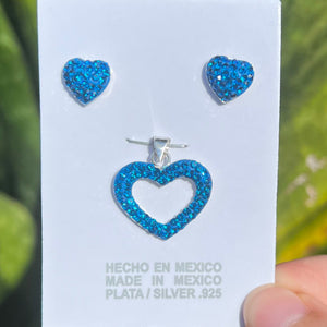 Lover Heart Jewelry Set - Silver 925